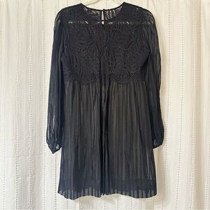 BCBGMaxAzria Black Long Sleeve Dress